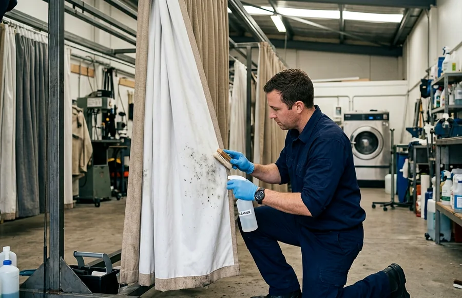 CleaningPro curtain cleaning service centre mould treatment