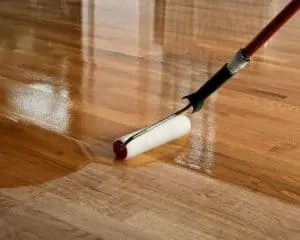 wooden floor polishing